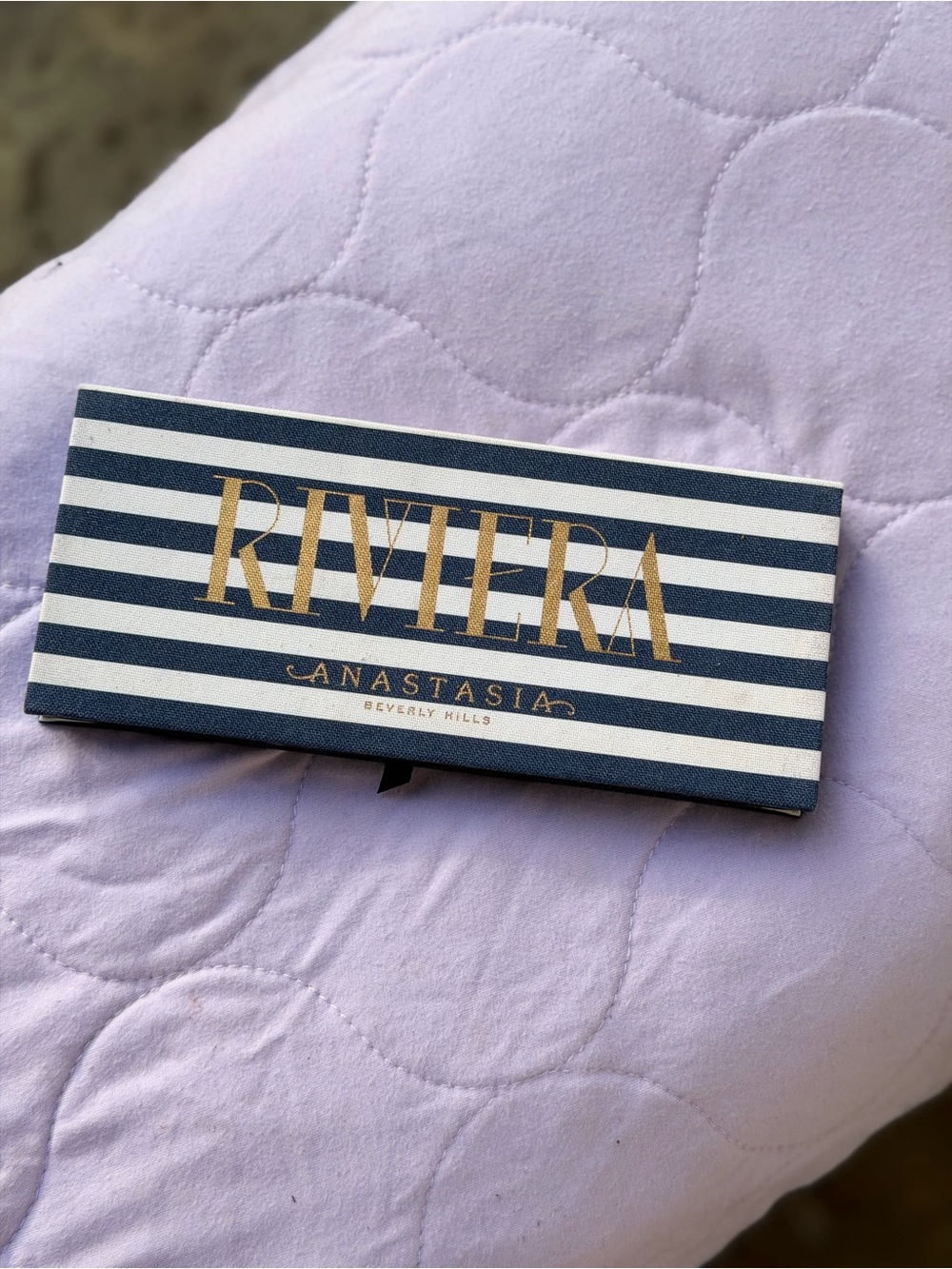 Anastasia Beverly Hills Riviera Palette - Navy & White with Gold Lettering